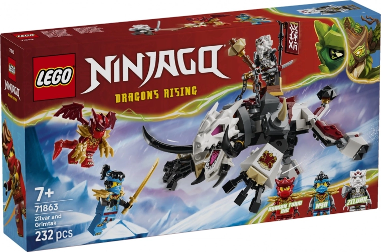 LEGO NINJAGO Zilvar a dračí bestie Grimtak