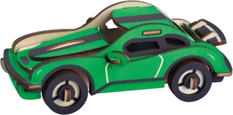 Dřevěné 3D puzzle Hurricane závodní auto