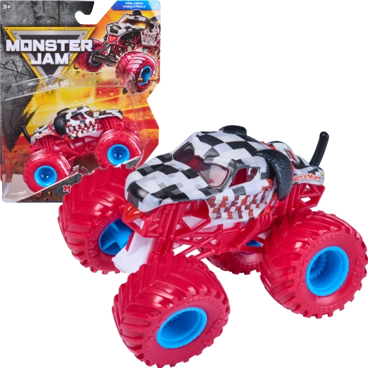 Monster Jam Monster Mutt Dalmatian monster truck v měřítku 1:64