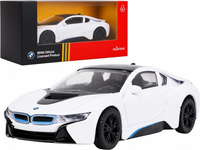 Kovový model BMW i8 Rastar v měřítku 1:43 – Bílá