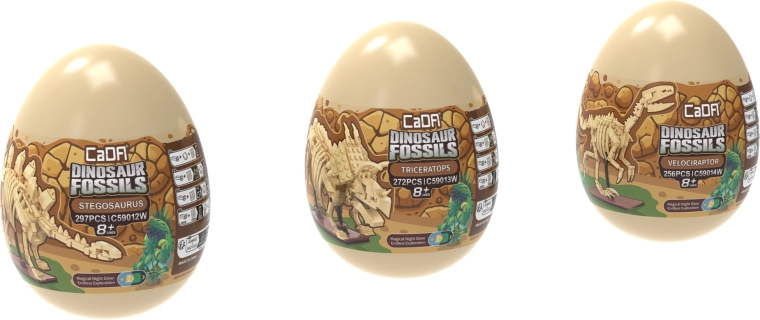 Tři dinosauři v jedné kolekci