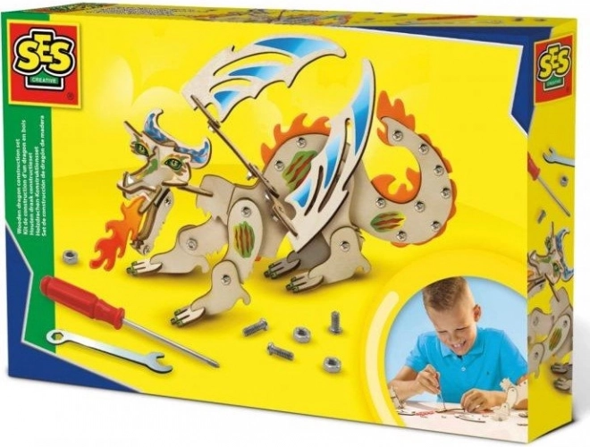 ses creative výroba dřevěného draka – konstrukční sada pro děti