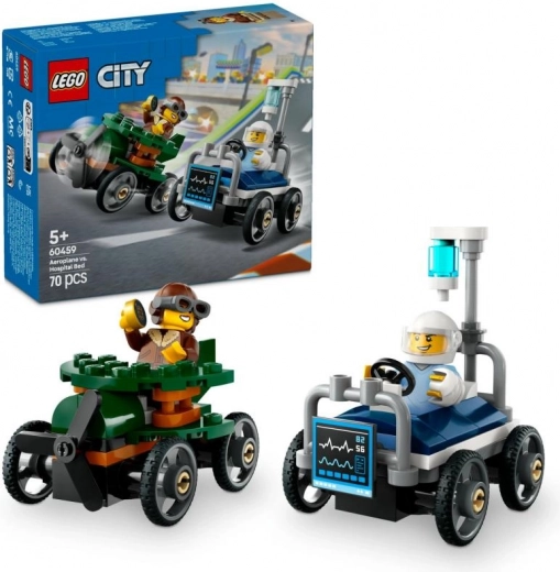 LEGO® City 60459 Závodní balíček: Letadlo vs. nemocniční lůžko