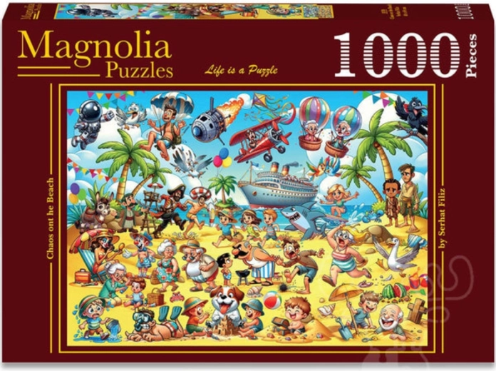 Magnolia puzzle chaos na pláži 1000 dílků