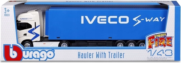 Bburago Iveco S‑Way tahač s návěsem 1:43