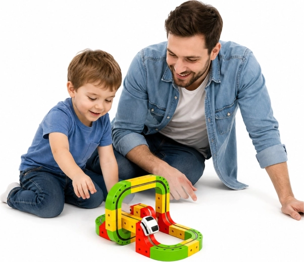 Barevné díly a stabilní konstrukce