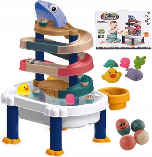 Zjeżdżalnia kuliček – stolní dráha pro děti