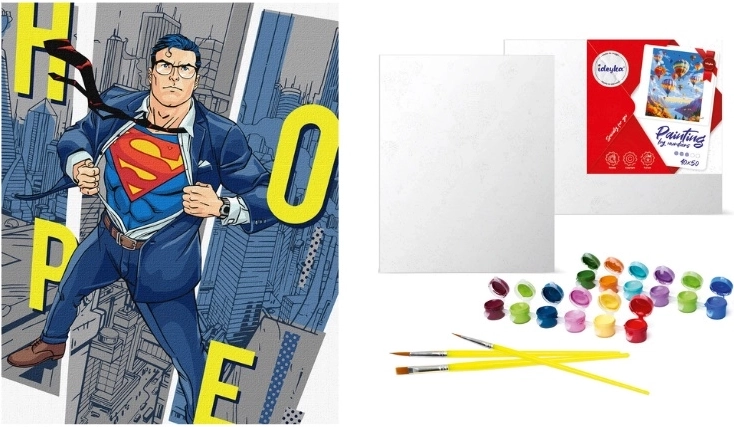 Malování podle čísel Warner Bros. Superman: naděje 40 × 50 cm