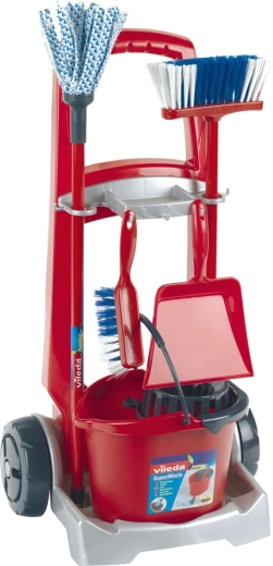 Vědro s vymačkávacím košem a mop pro realistické čištění