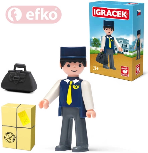 EFKO Igráček pošťák s doplňky v krabičce