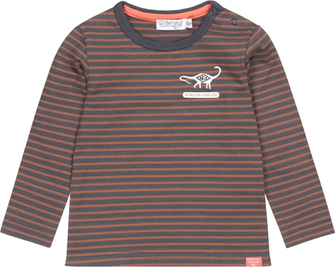 Dirkje chlapecké tričko s dlouhým rukávem tmavě modré pruhované vel. 86