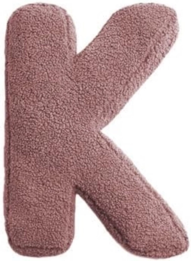 Mealini plyšové písmeno K růžové - 1 kus