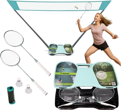 Sada na badminton v kufříku Trizand