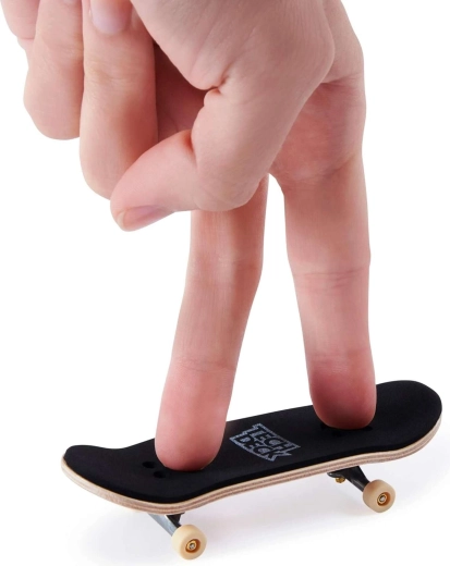 Autentický fingerboard s gripem a kovovými trucky