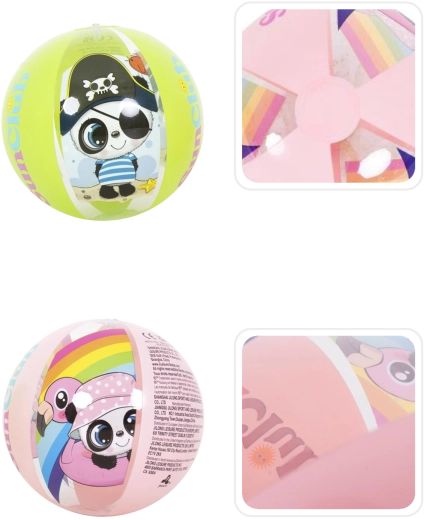 Roztomilé motivy pandy a duhy