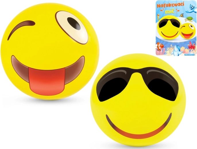 Nafukovací míč smajlík 50 cm - 1 kus