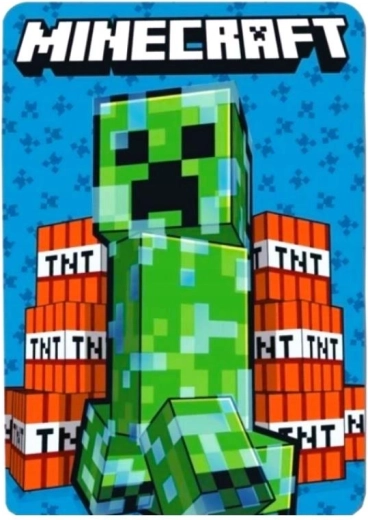 Flísová deka Minecraft 100 × 140 cm - 1 kus