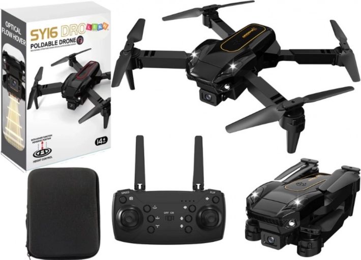 Dálkově ovládaný dron s kamerou 4K SY16 s černým pouzdrem