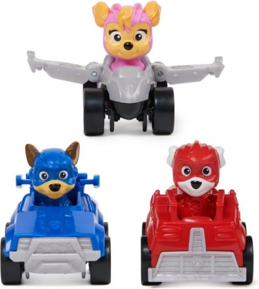 Paw Patrol Mighty Movie sada 3 mini vozidel s figurkami