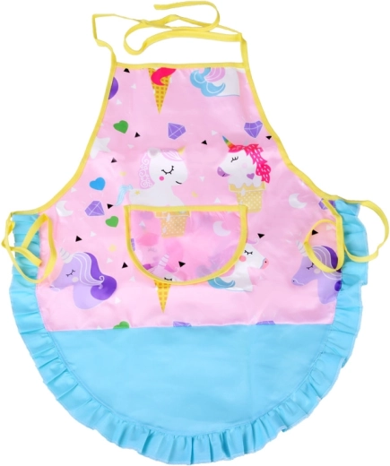 Roztomilá zástěra s jednorožcem a praktickou kapsou