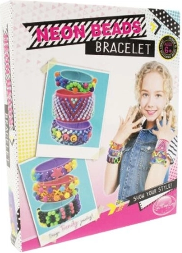 Kreativní sada na výrobu náramků Neon beads bracelet