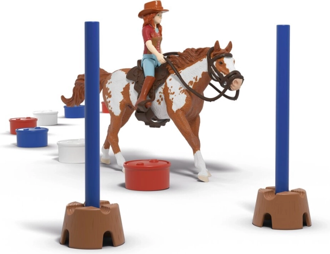 Trénink barrel racingu i práce na překážkách