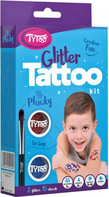 TyToo Plucky sada třpytivých tetování pro kluky