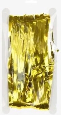 Zlatá party závěsná fóliová dekorace 100 × 200 cm