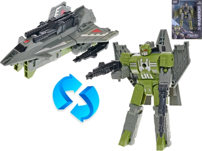 Transformovatelná stíhačka – robot pro děti
