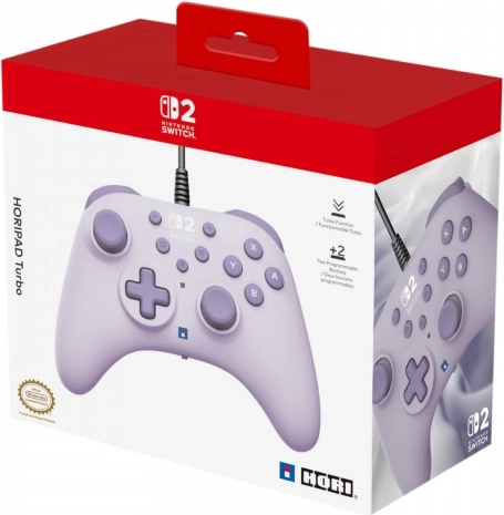 Drátový ovladač HORIPAD Turbo pro Nintendo Switch v barvě Lavender