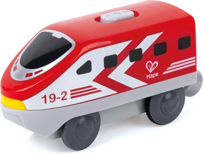 Hape bateriová lokomotiva Intercity červená