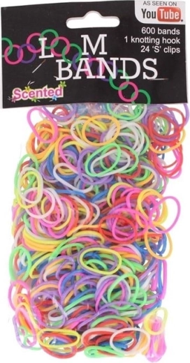 Voňavé gumičky loom – kreativní set 600 ks