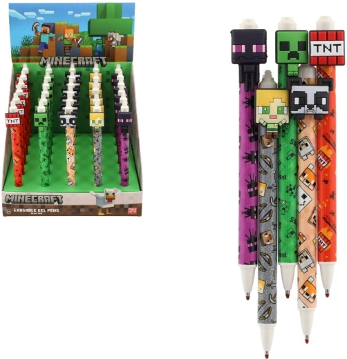 Minecraft gumovací gelové pero - 1 kus