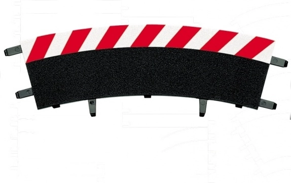 vnější krajnice pro zatáčku 2/30° pro autodráhy CARRERA EVOLUTION, DIGITAL 132 a DIGITAL 124