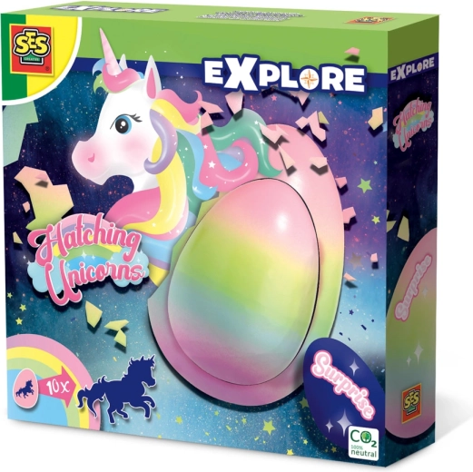 SES Explore rostoucí jednorožec ve vajíčku
