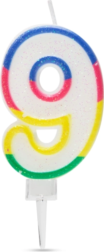 Dortová svíčka číslo 9