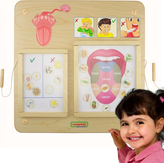 Masterkidz Montessori vzdělávací deska Chuť