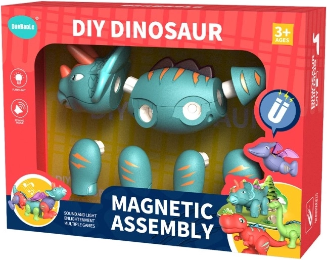Magnetický skládací triceratops