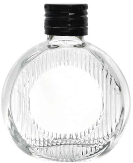 Lahvička Moon 100 ml s kovovým šroubovacím uzávěrem 28 mm