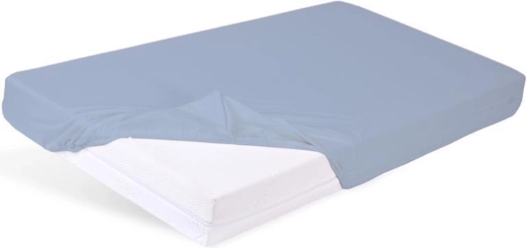 Babymatex nepromokavé prostěradlo s gumičkou Bamboo světle modré 60 × 120 cm