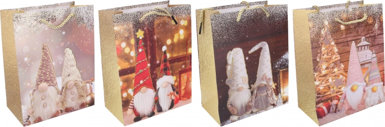 dárková taška vánoční S 23 × 18 × 10 cm