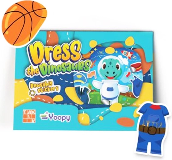 Obleč si dinosaury! sada s nálepkami