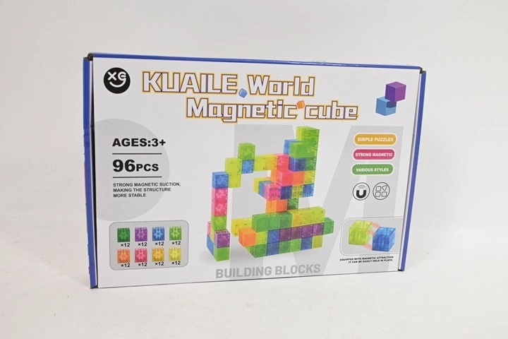 Magnetické stavební kostky 96 ks