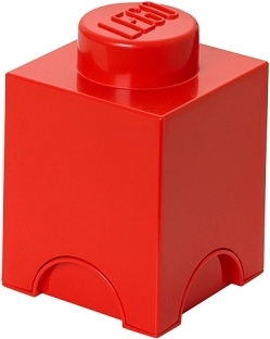 Lego úložný box 1 – červený