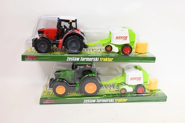 Traktor se zemědělským strojem