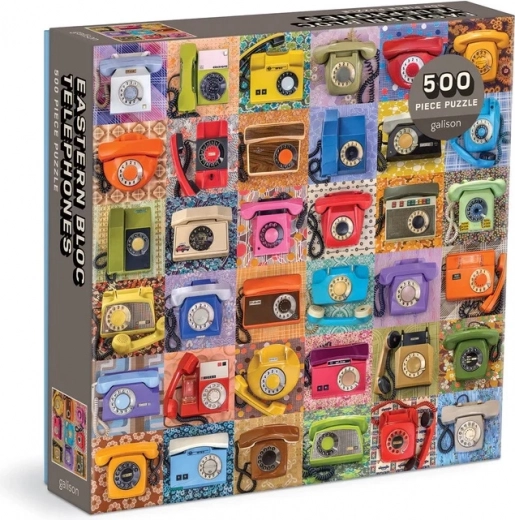 Puzzle GALISON Troy Litten Eastern Bloc Telephones 500 dílků