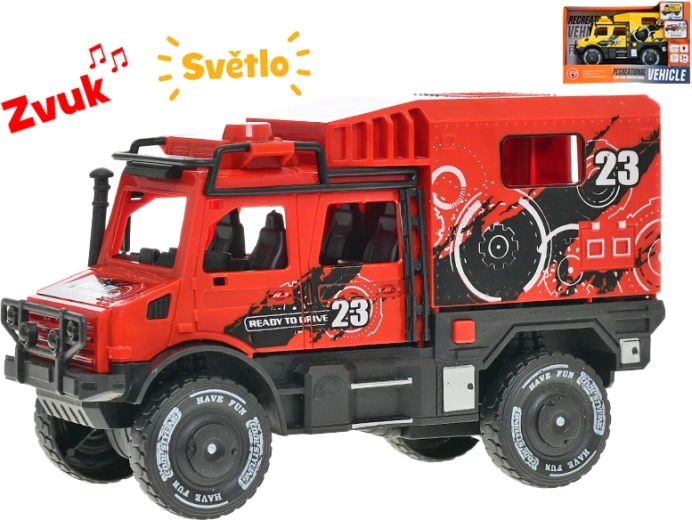 Terénní auto se setrvačníkem 18 cm se světlem a zvukem