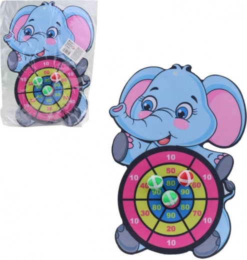 Terč Slon s míčky pro děti