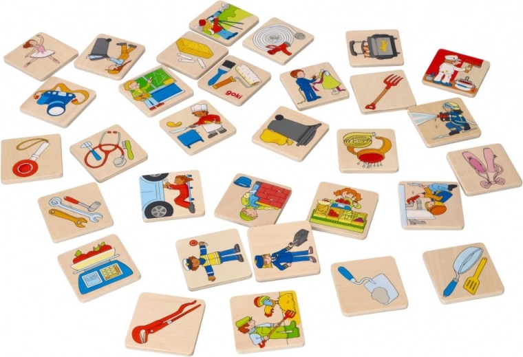 dřevěné pexeso povolání goki