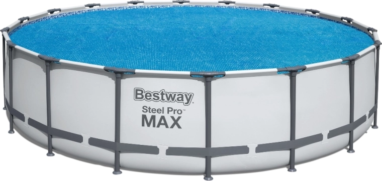 Solární plachta na bazén 527 cm modrá kulatá BESTWAY